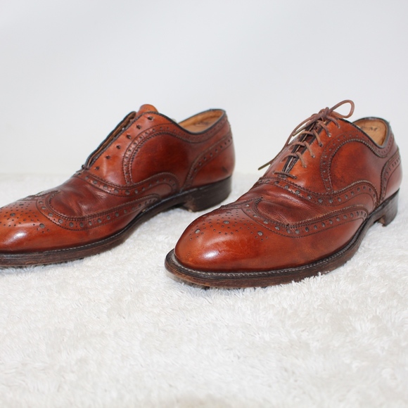 Footjoy Classics Brown Leather Brogue Wingtip 9.5 - Picture 3 of 8